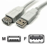 USB Extension Cable (AM/AF) - 2m Cable